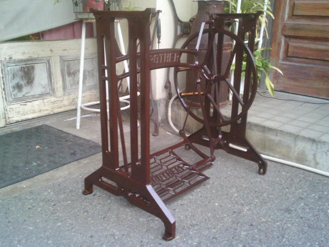 BROTHER ヴィンテージ テーブル脚 ダークブラウン