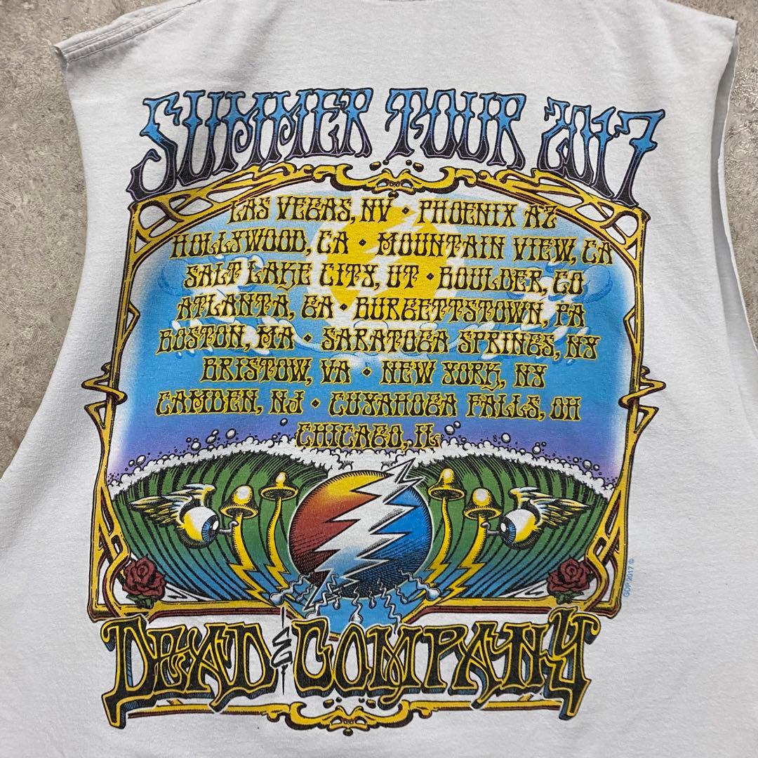 レア 古着○バンド タンクトップ カットオフ グレイトフル・デッド タイダイ L