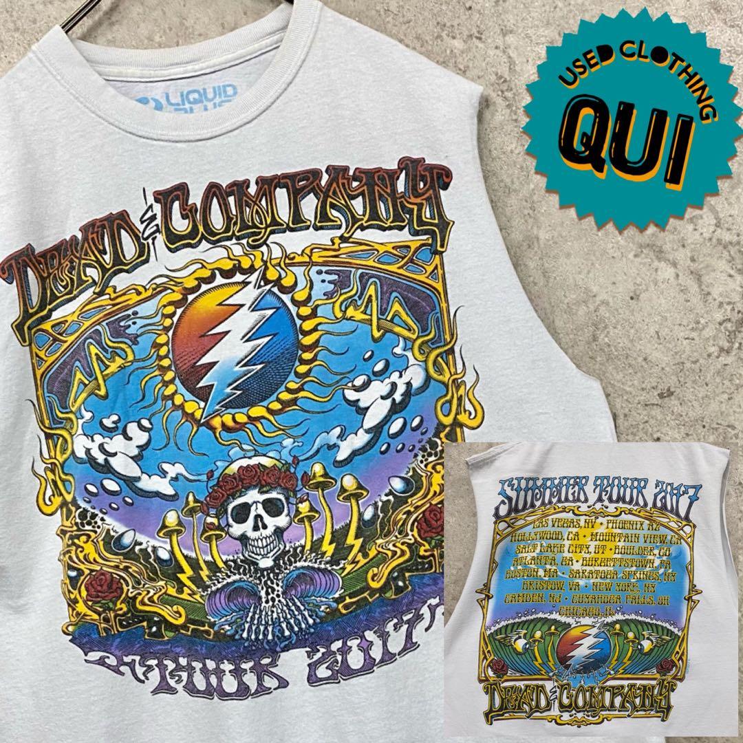 レア 古着○バンド タンクトップ カットオフ グレイトフル・デッド タイダイ L