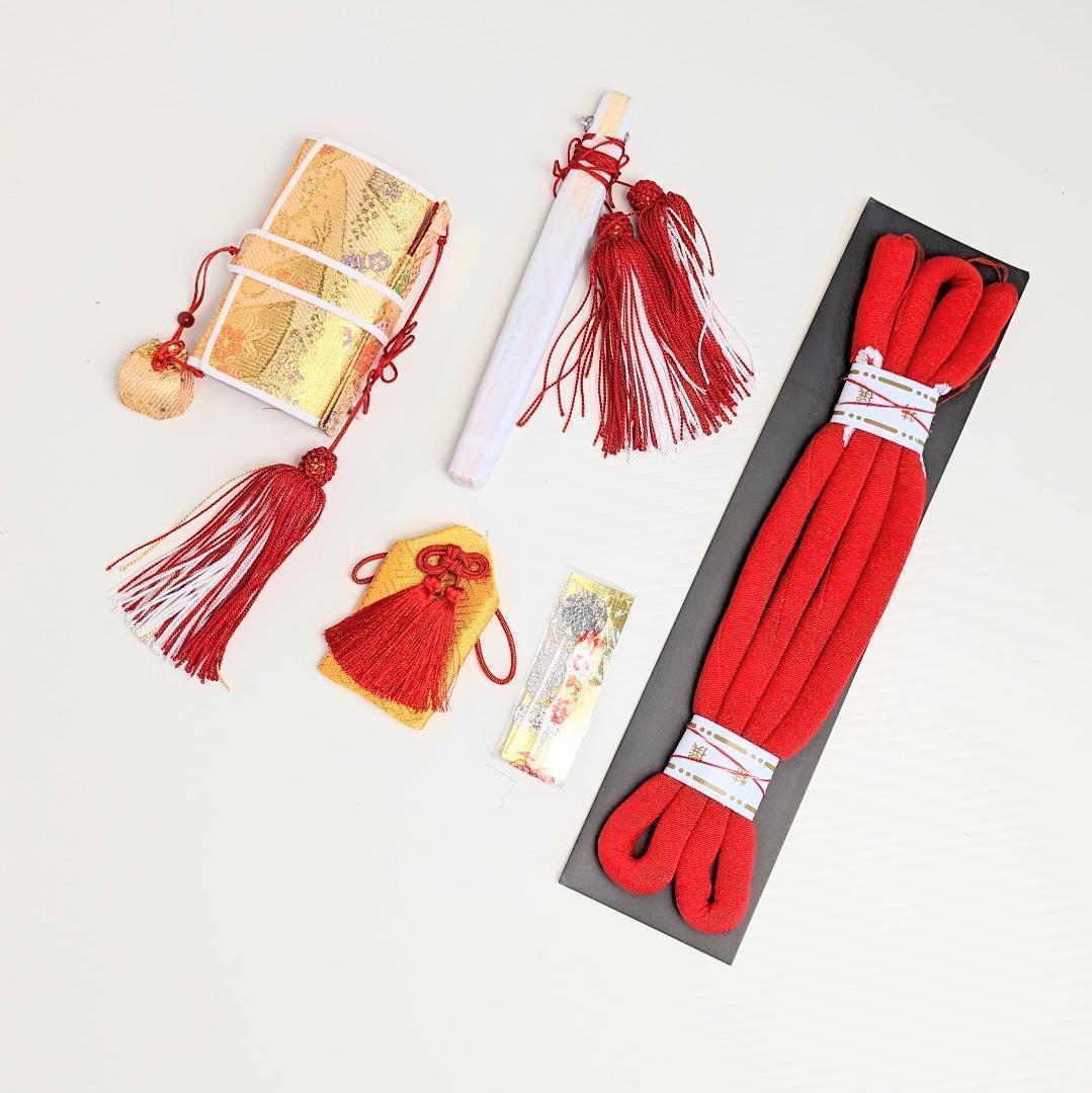 七五三 7歳 四つ身用 作り帯 筥迫セット 金 ゴールド