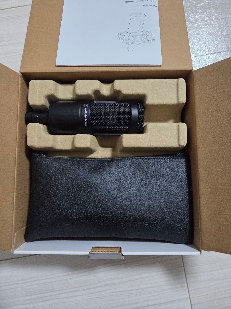 オーディオテクニカ AT2035 コンデンサーマイク XLRケーブル付き