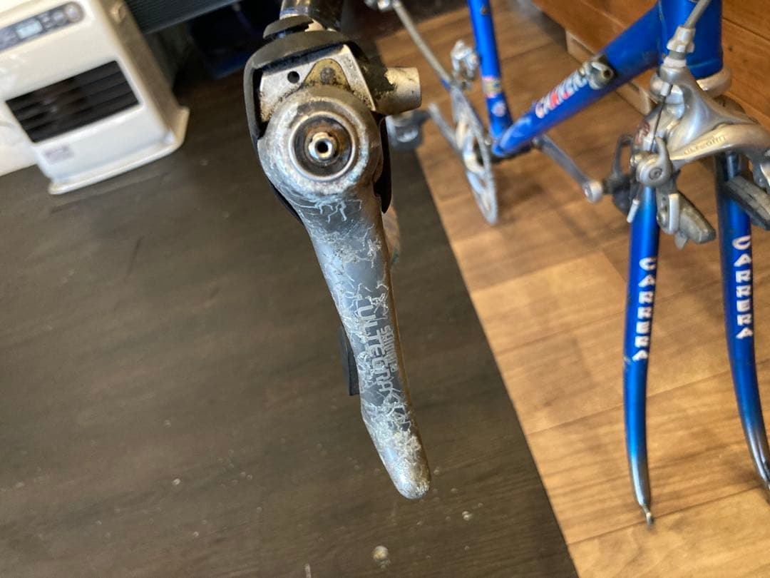 【現状販売！CARRERAフレームetc.】2×9速　クロモリ　700c