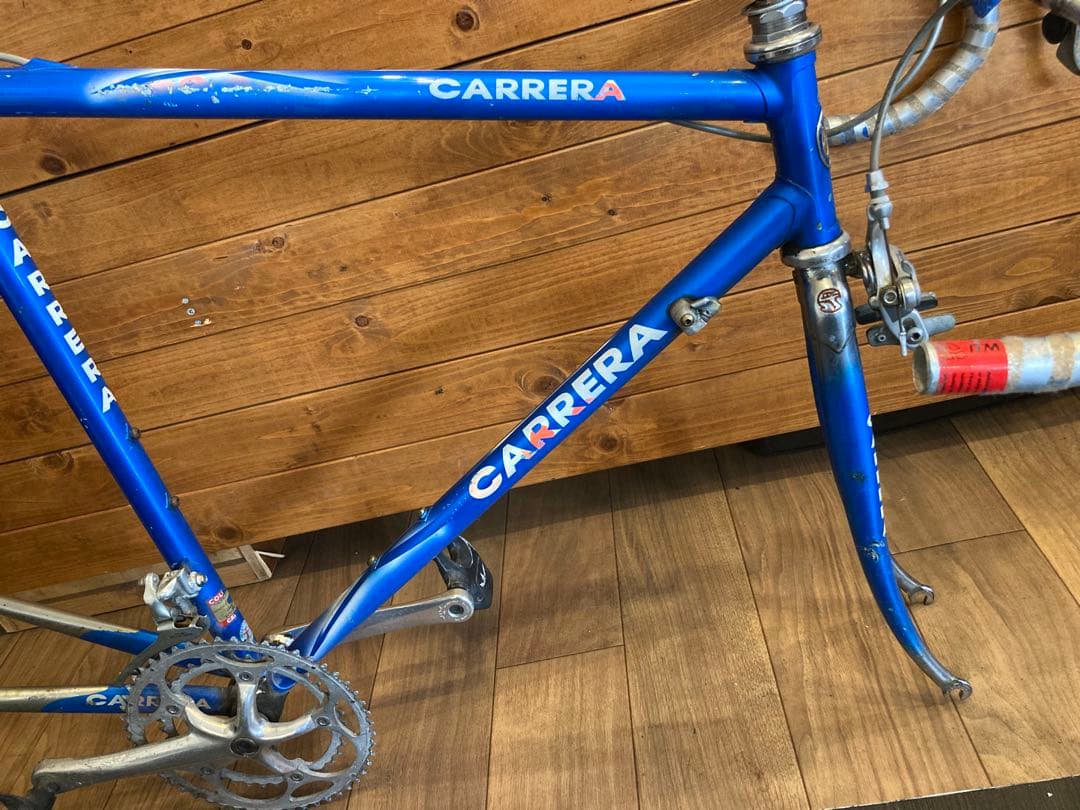 【現状販売！CARRERAフレームetc.】2×9速　クロモリ　700c