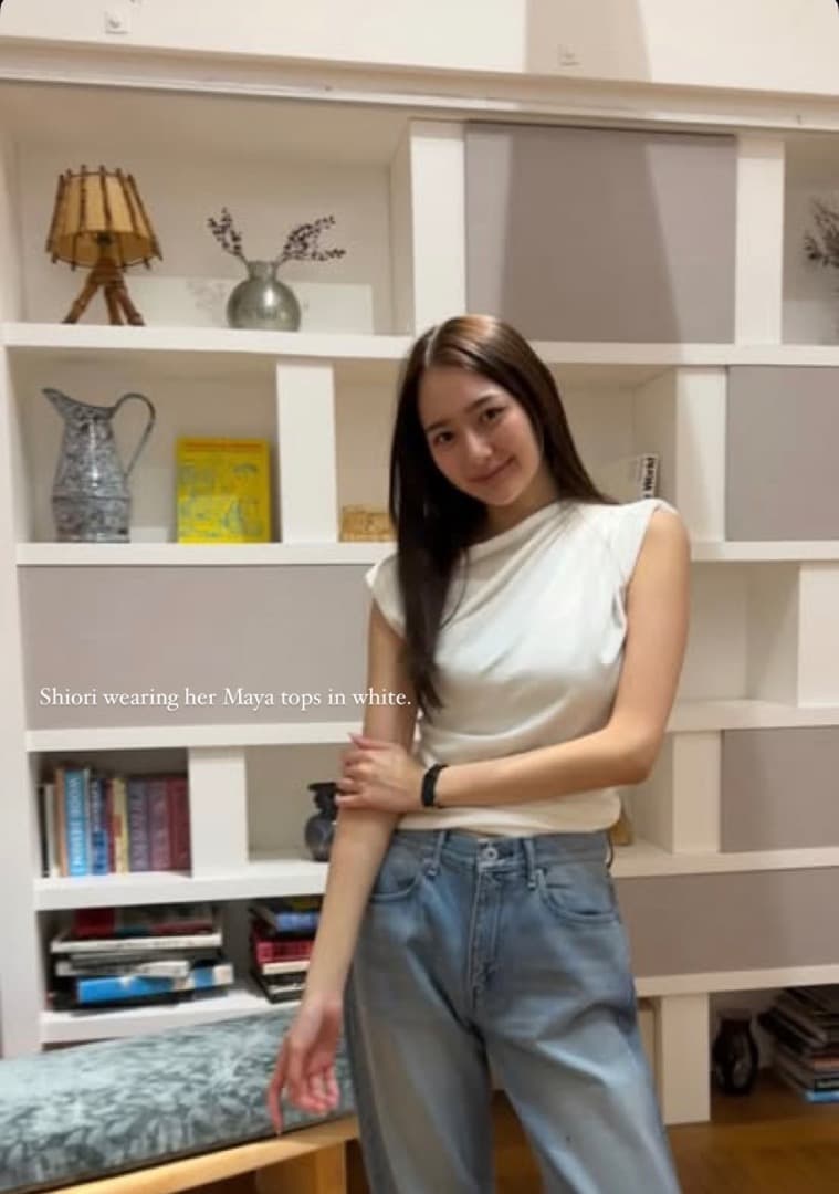 トップス marno Maya tops / White