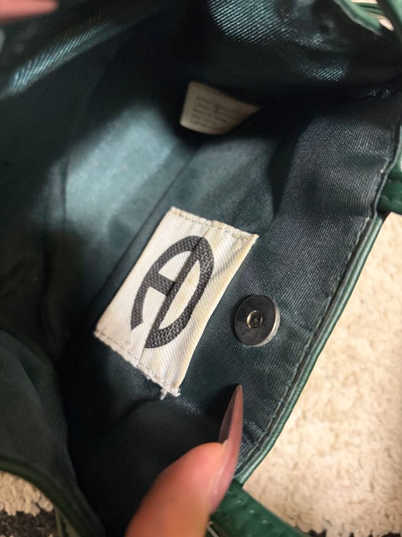 テルファtelfarショルダーバッグ緑グリーン