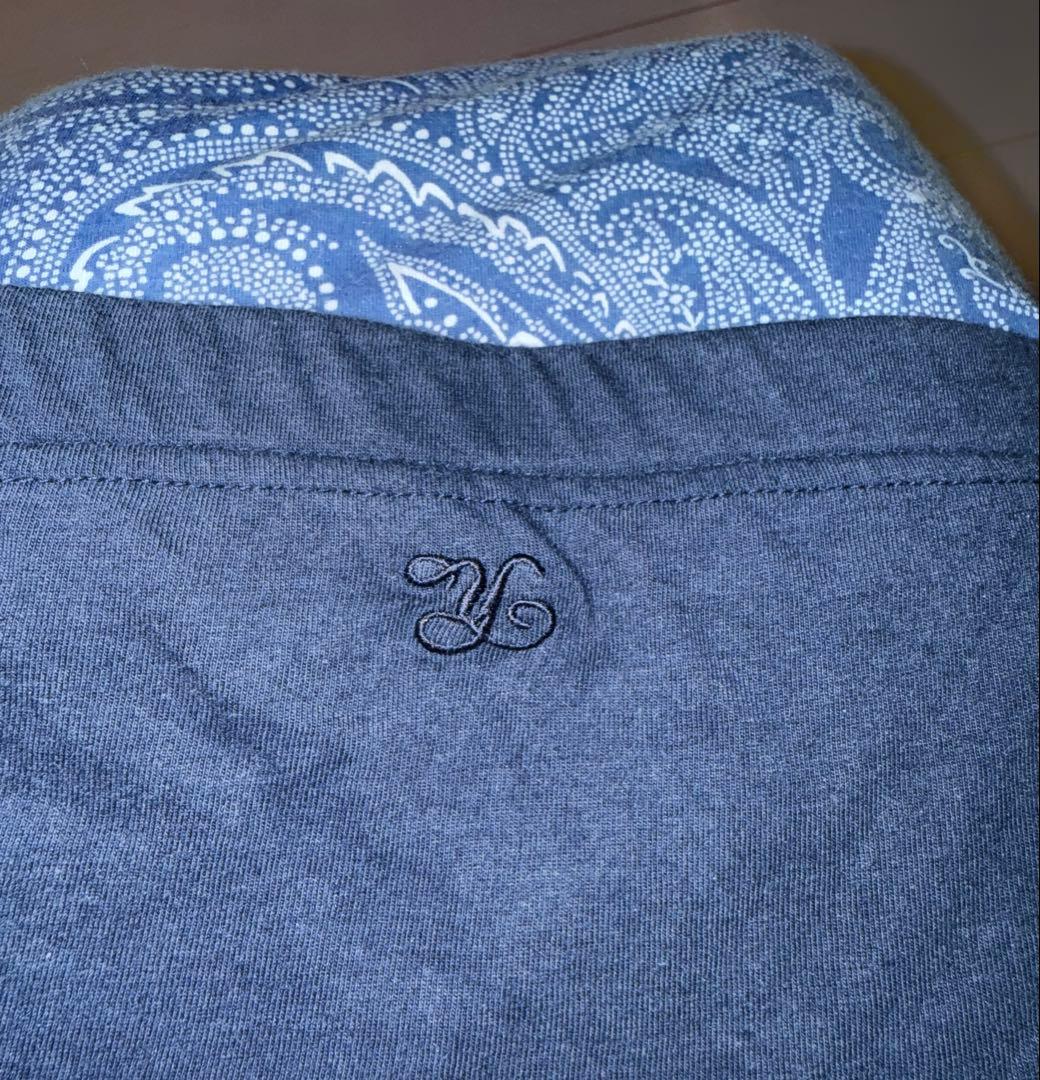 ヨギーサンクチュアリ ジニーパンツ　ペイズリー　ネイビー