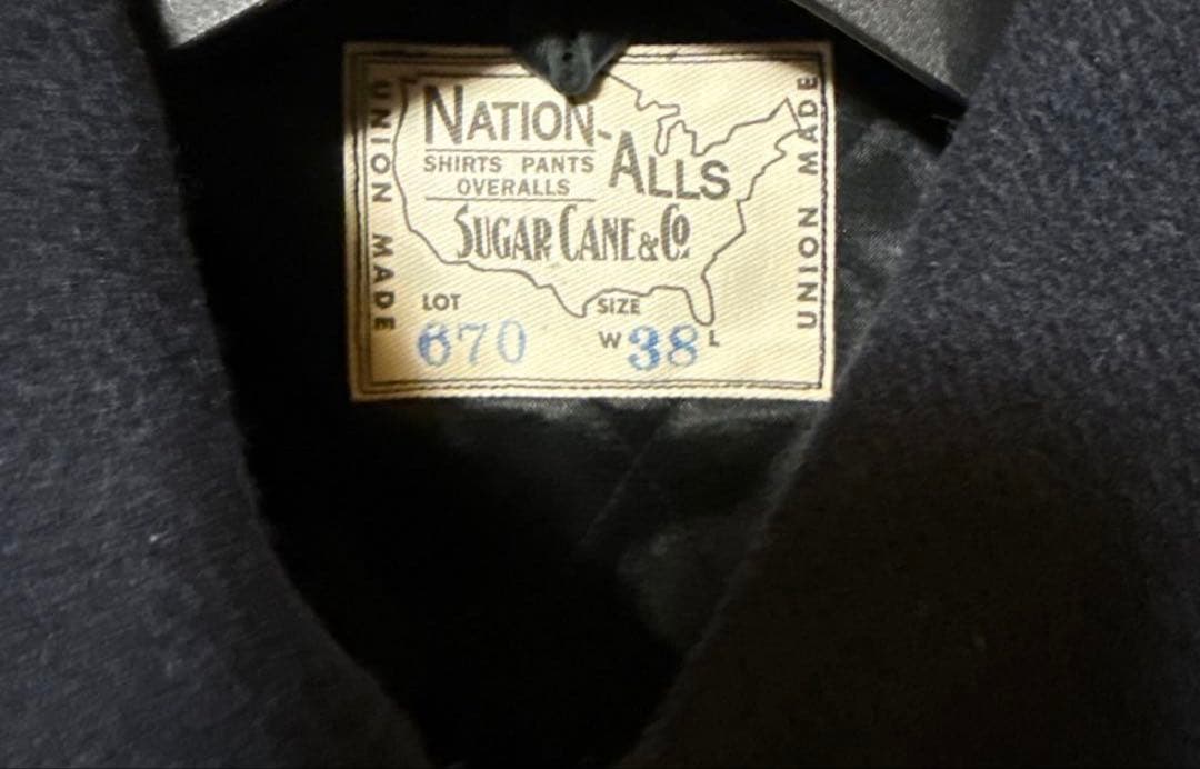 SUGAR CANE 30オンス ウールメルトン スポーツジャケット