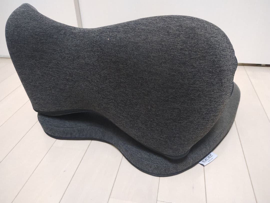 エクスジェル ハグカンフィ グレー 座椅子 補助椅子 在宅 リモートワーク