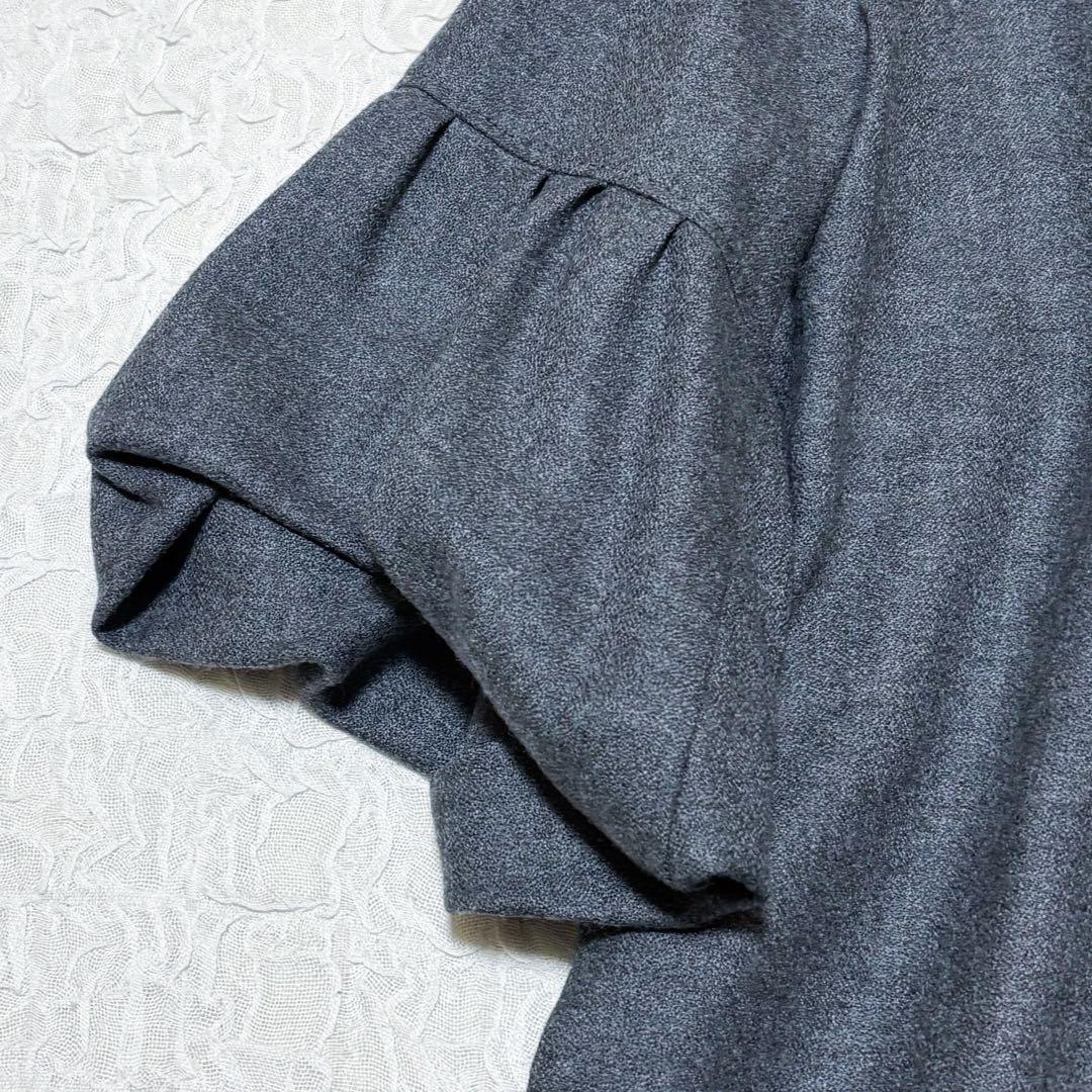 美品＊ADOREアドーア＊ウールアムンゼンワンピース　グレー　S〜M