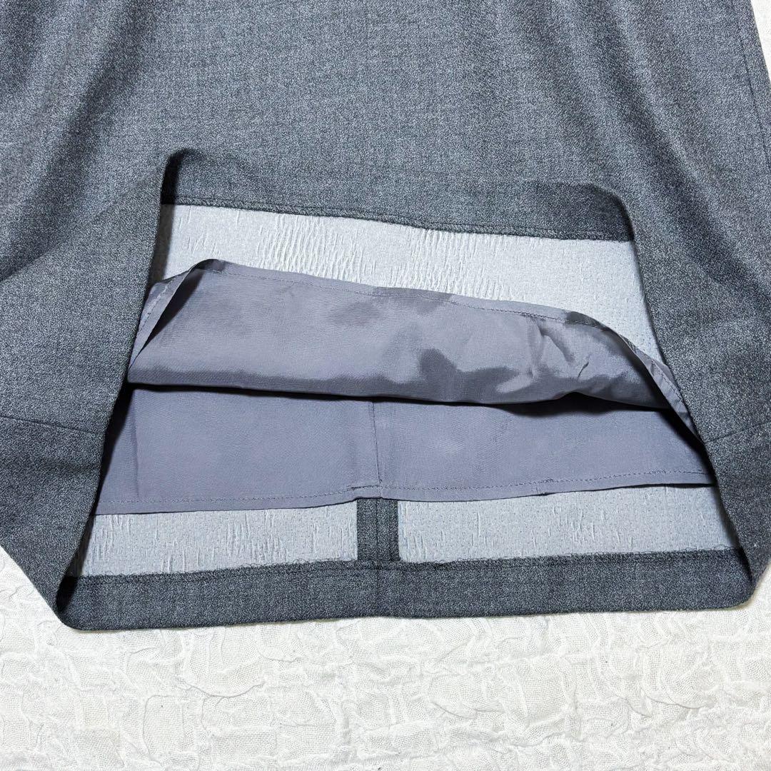 美品＊ADOREアドーア＊ウールアムンゼンワンピース　グレー　S〜M