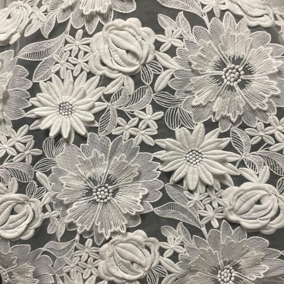 美品 Chesty レースデザインブルゾン　MA-1 ダブルジップジャケット