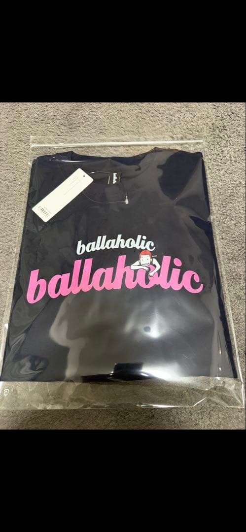 ballaholic Logo Long Tee NAVY/PINK Lサイズ