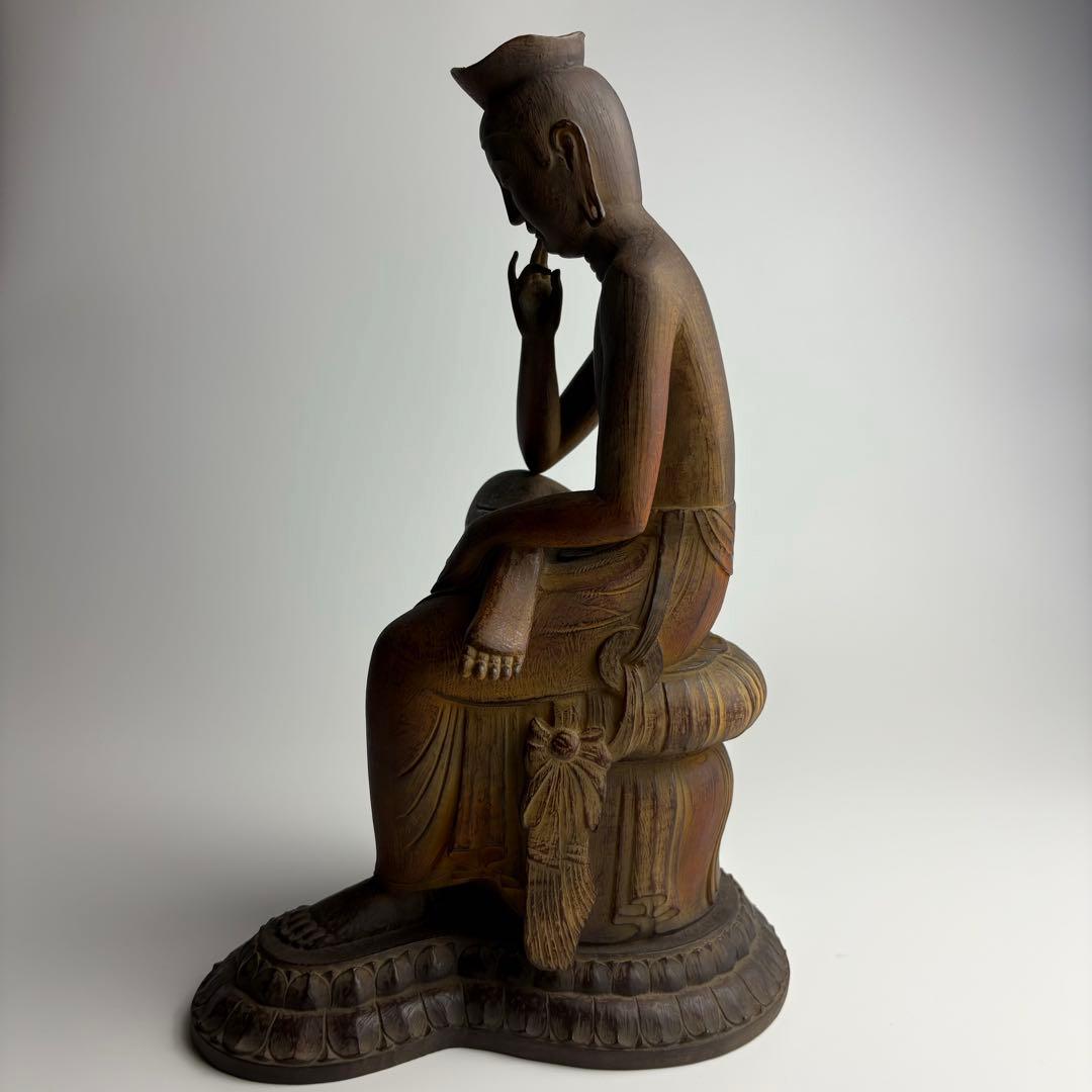 仏教美術 復刻 仏像 国宝 弥勒菩薩像 半跏思惟像イスム 細密 フィギュア