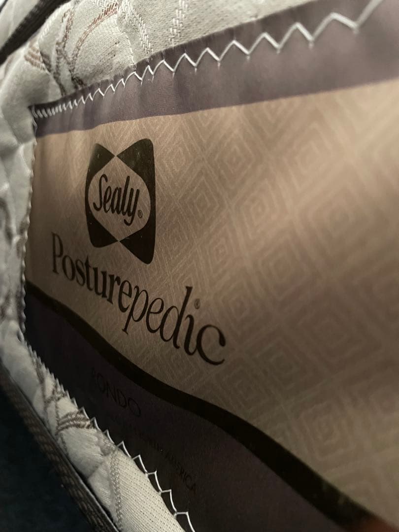 「シーリー ロンド ワイドダブルマットレス 高級モデル／送料込み　引取可能