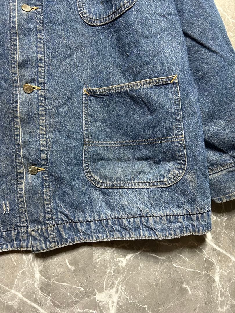 USA製 Roebucks デニムカバーオールXL相当 90s ヴィンテージ