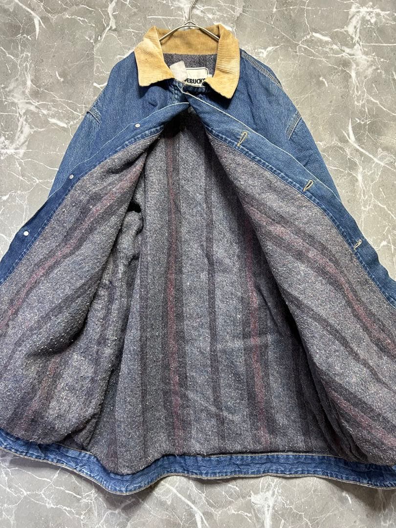 USA製 Roebucks デニムカバーオールXL相当 90s ヴィンテージ