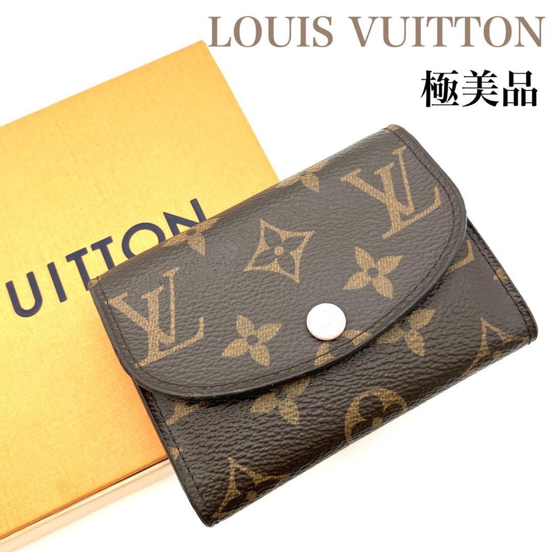 じゅん(プロフ必読) 正規品 ヴィトン 三つ折り財布 ポルトモネ ロザリ