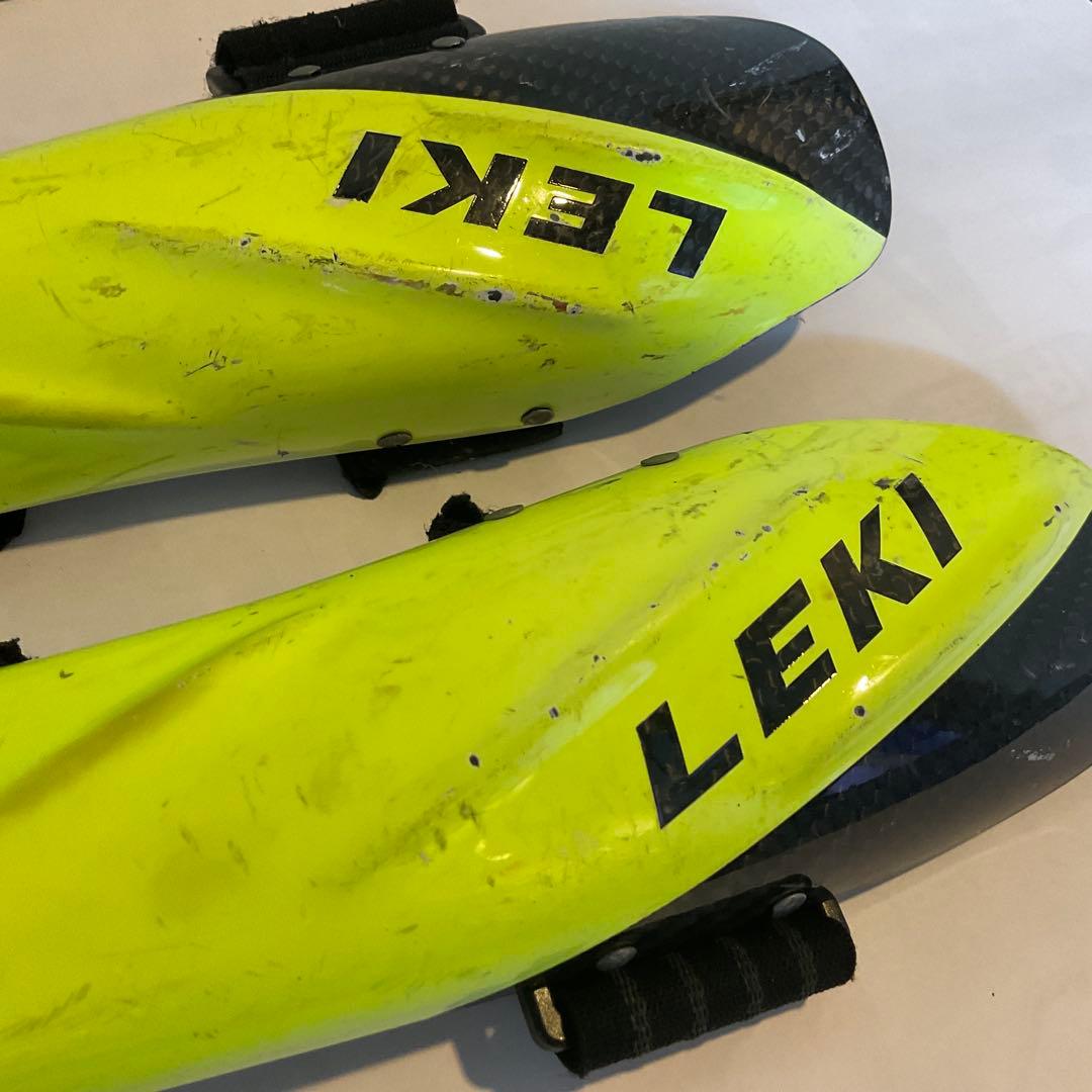 LEKI イエロー・ブラック アームガード　カーボン　 Mサイズ