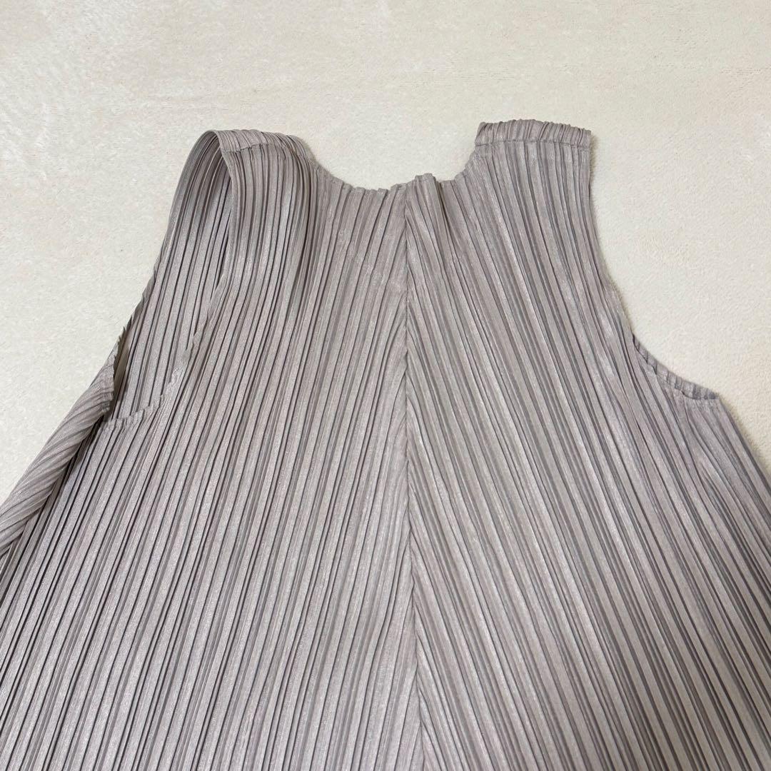 PLEATS PLEASE プリーツ　チュニック　グレー　フレア　XL