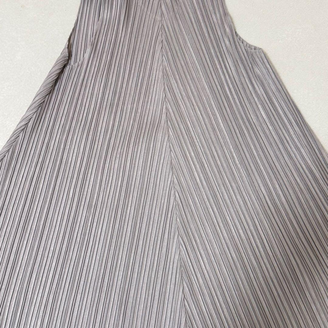 PLEATS PLEASE プリーツ　チュニック　グレー　フレア　XL
