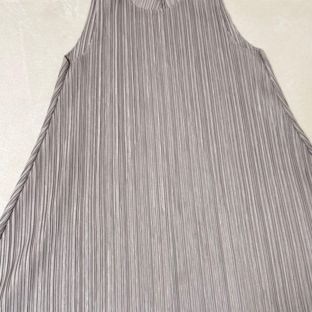 PLEATS PLEASE プリーツ　チュニック　グレー　フレア　XL