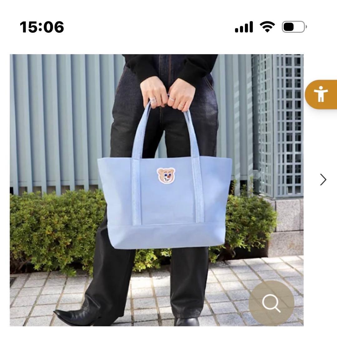 LOVERARY フェイラーオールドテディトートバッグ ブルー(大)