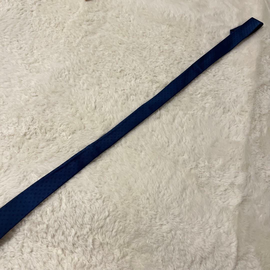 現行品! ルイヴィトン ネクタイ モノグラム ネイビー