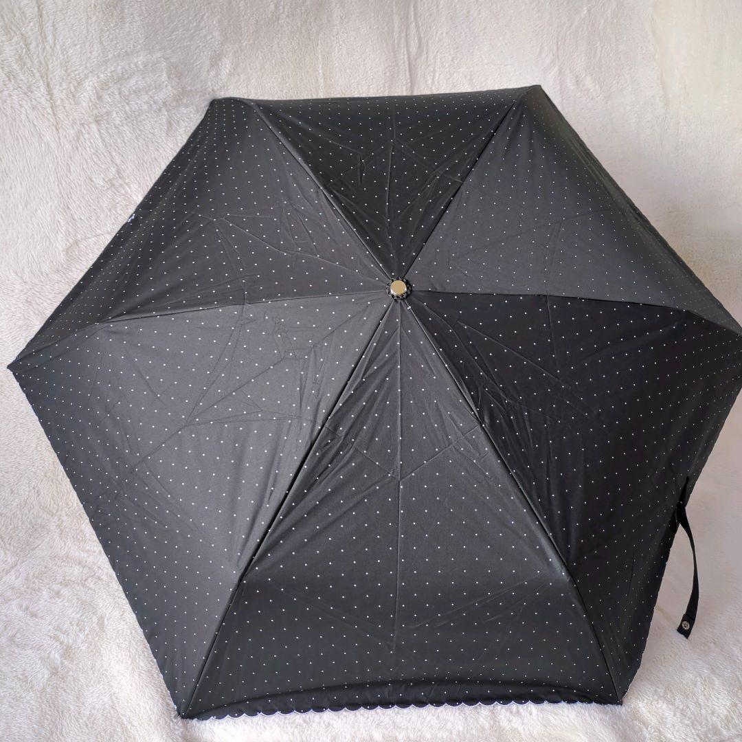 ポロラルフローレン　晴雨兼用オールウェザー折り畳み傘　遮光UVカット　ドット柄