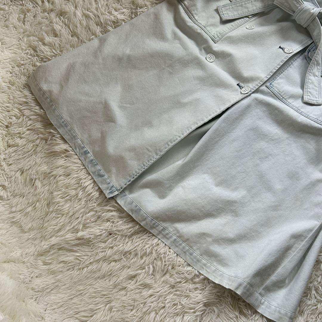 デンハム　DENHAM デニム　トレンチコート　ベルト付　サイズF