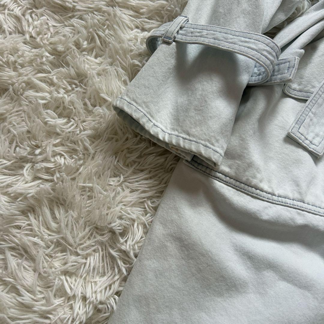 デンハム　DENHAM デニム　トレンチコート　ベルト付　サイズF