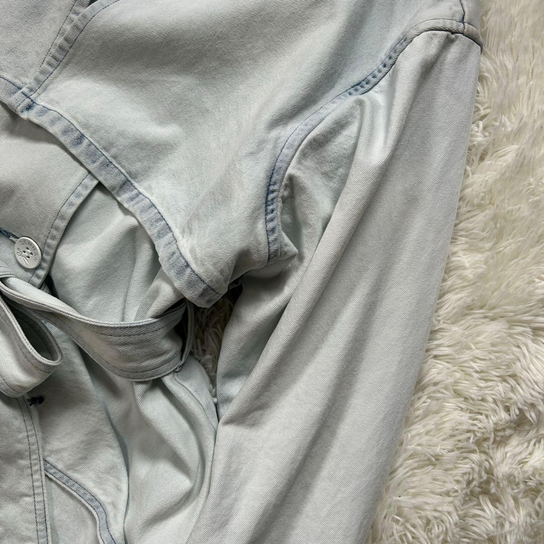 デンハム　DENHAM デニム　トレンチコート　ベルト付　サイズF