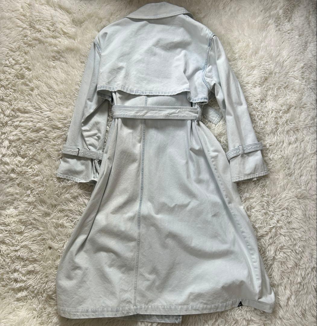 デンハム　DENHAM デニム　トレンチコート　ベルト付　サイズF