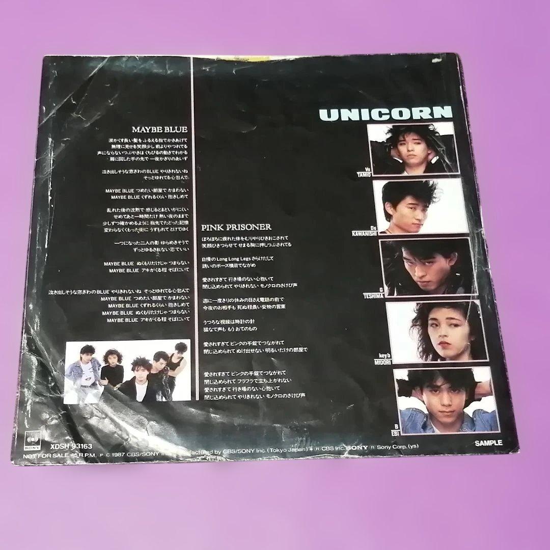 （７）ユニコーン／Ｍａｙｂｅ　Ｂｌｕｅ　プロモ盤／奥田民生