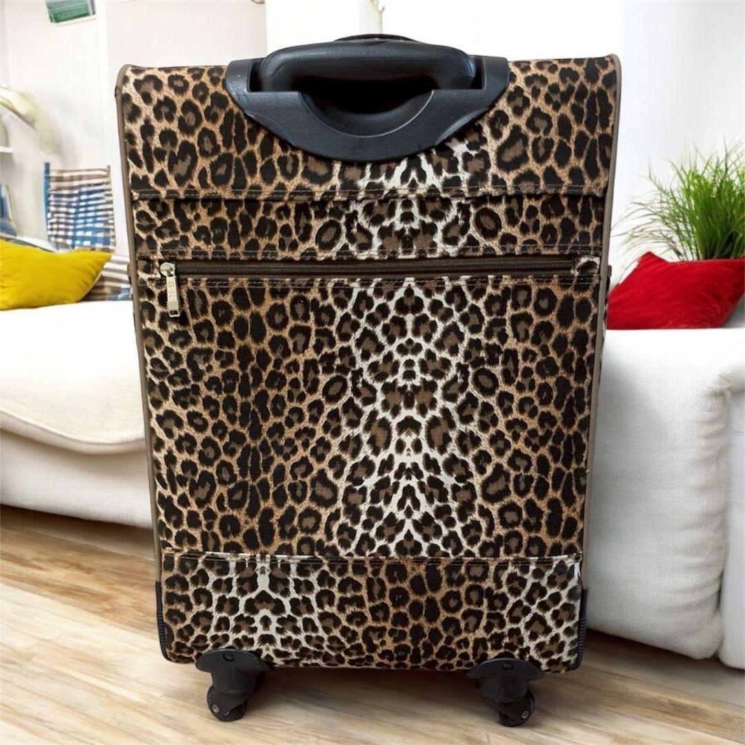 ★希少★ 伊太利屋 イタリヤ ソフトキャリー バッグ レオパード ひょう柄
