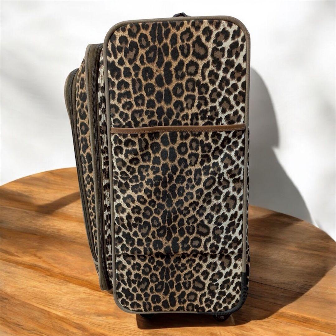 ★希少★ 伊太利屋 イタリヤ ソフトキャリー バッグ レオパード ひょう柄