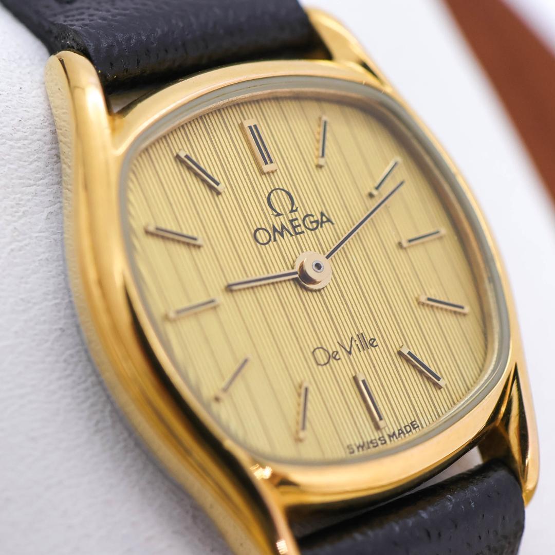 稼働 OMEGA DEVILLE 腕時計 アンティーク プッシュ式リューズ438