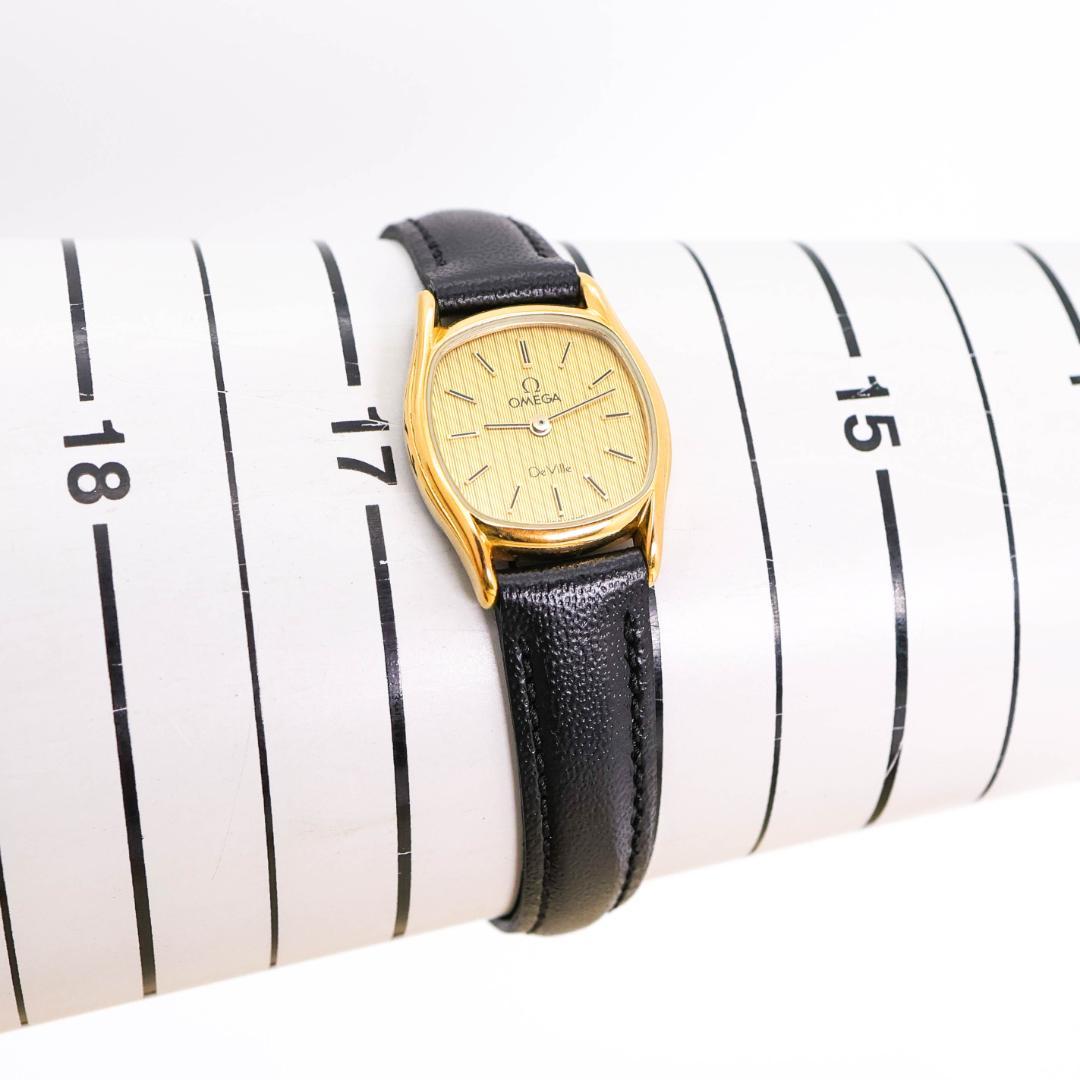 稼働 OMEGA DEVILLE 腕時計 アンティーク プッシュ式リューズ438