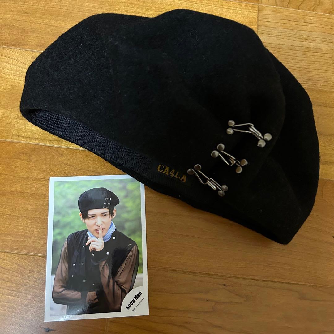 CA4LA ベレー帽　黒