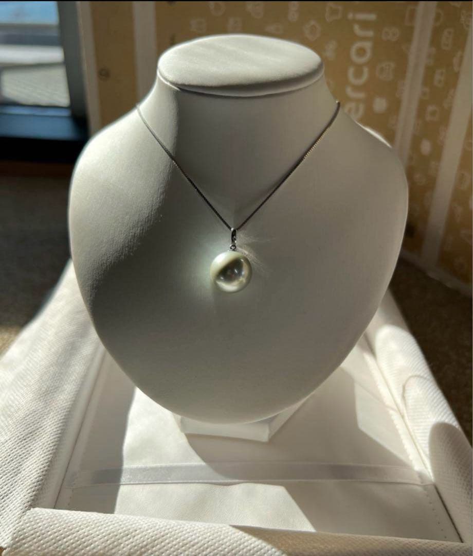 icachan様用！！【至高の特大☆】南洋白蝶真珠　pt850 パール　トップ