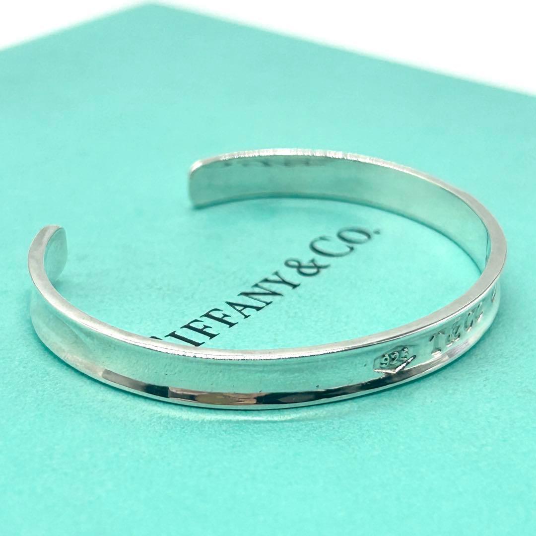美品　ティファニー　ナロー　1837 バングル　カフ　シルバー　925