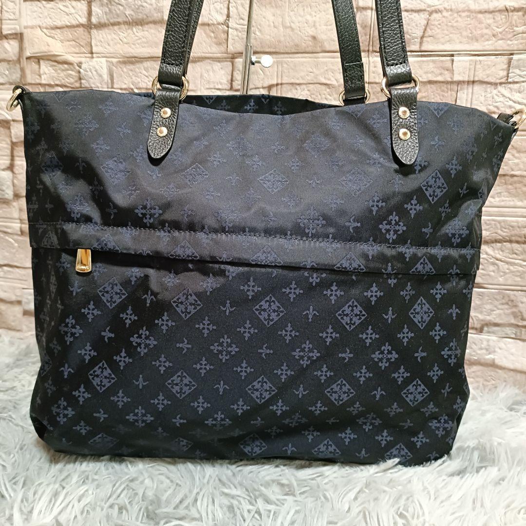 ラシット トートバッグ ショルダーバッグ 2点セット ネイビー A4 美品