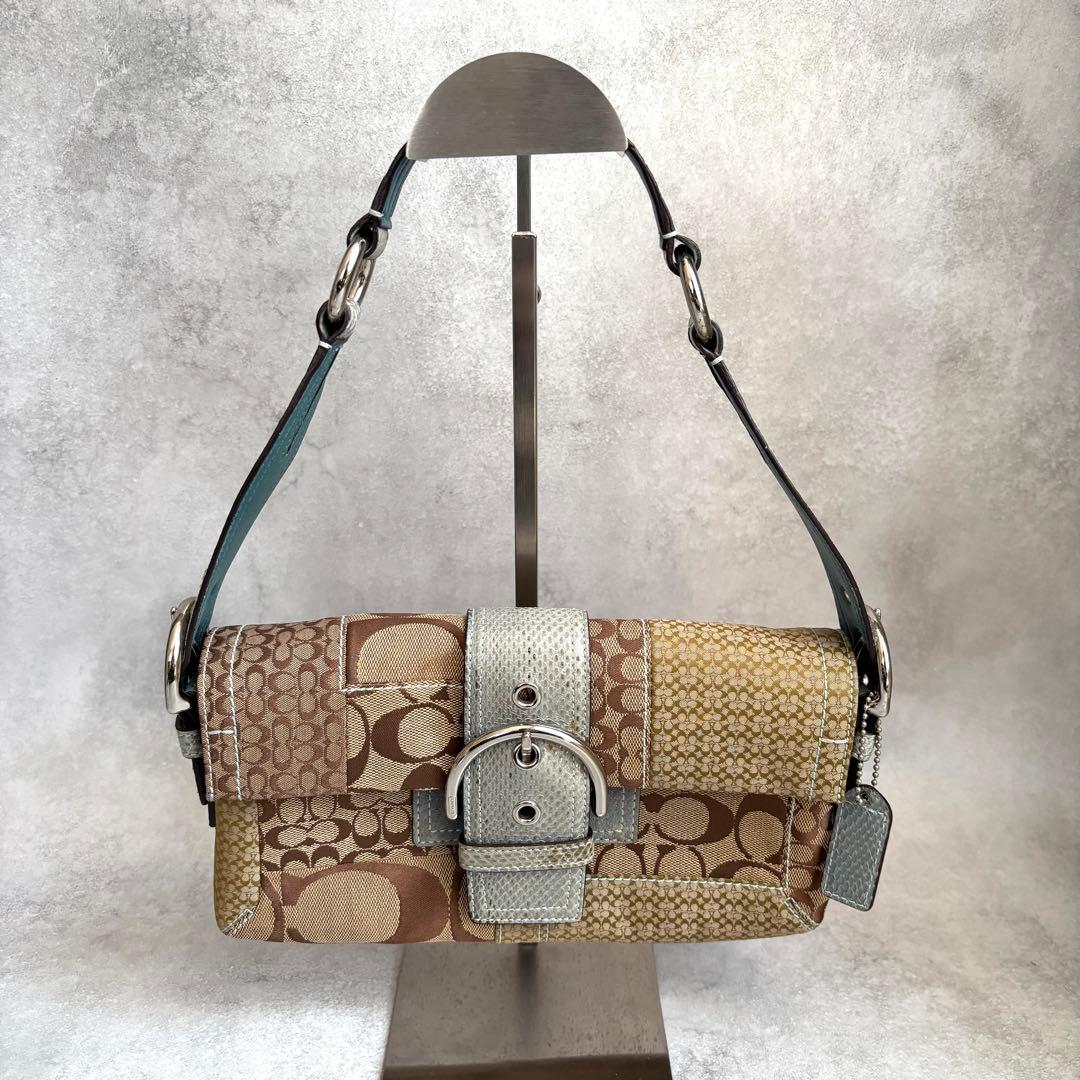 お値下げ済み!Coach Patchwork SohoFlap Shoulder