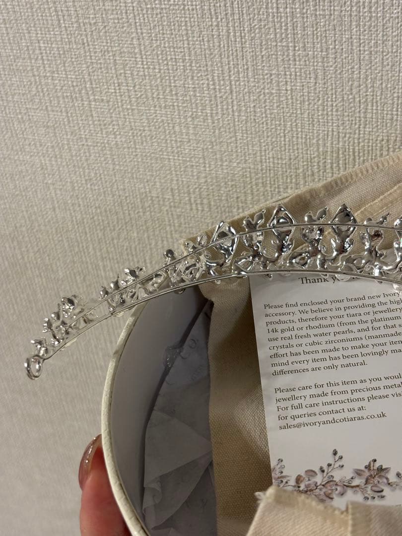 【1stオーナー】美品　Ivory＆Co. ティアラ ジュリエッタ
