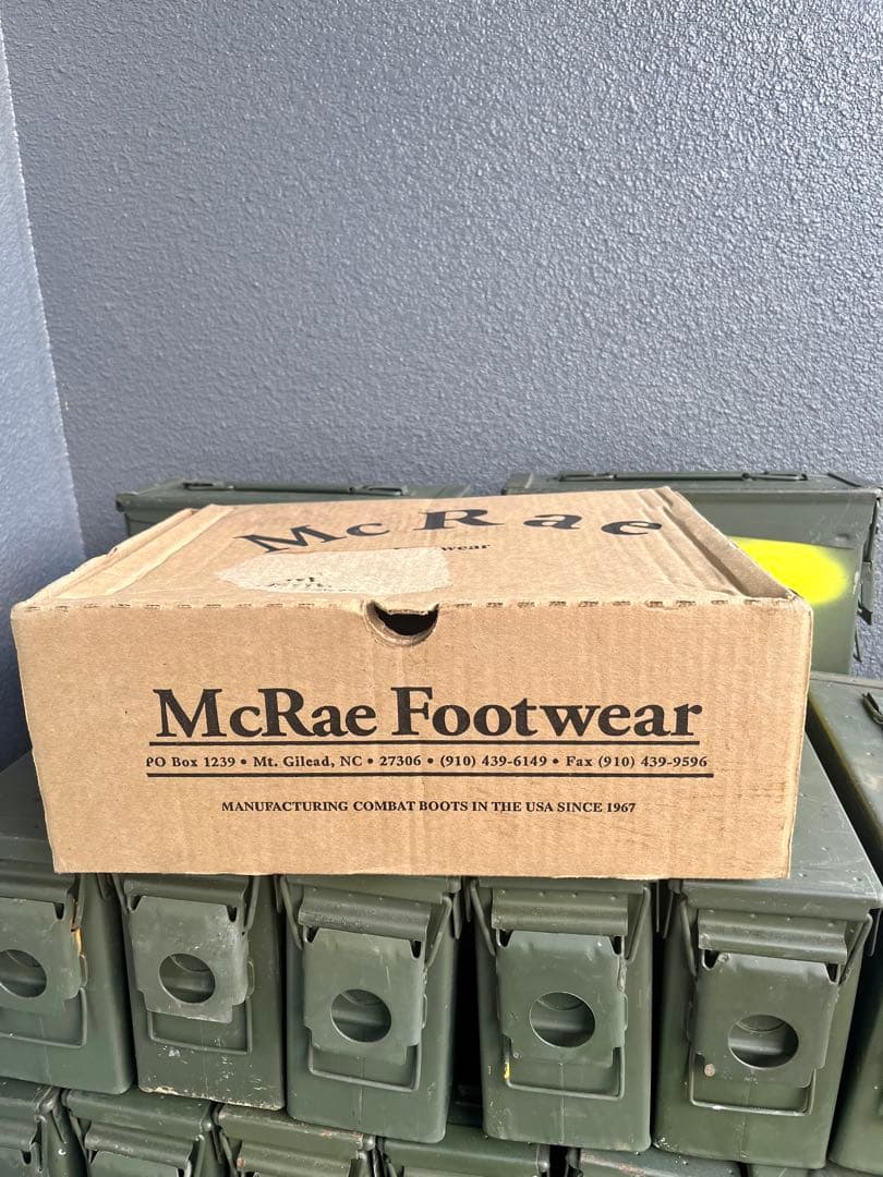 米軍放出未使用品McRae USMCコンバットブーツ 9.5R(27.5)ラスト