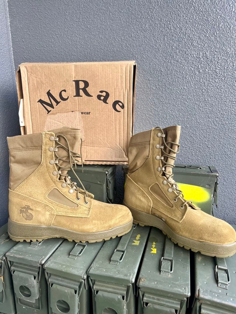 米軍放出未使用品McRae USMCコンバットブーツ 9.5R(27.5)ラスト