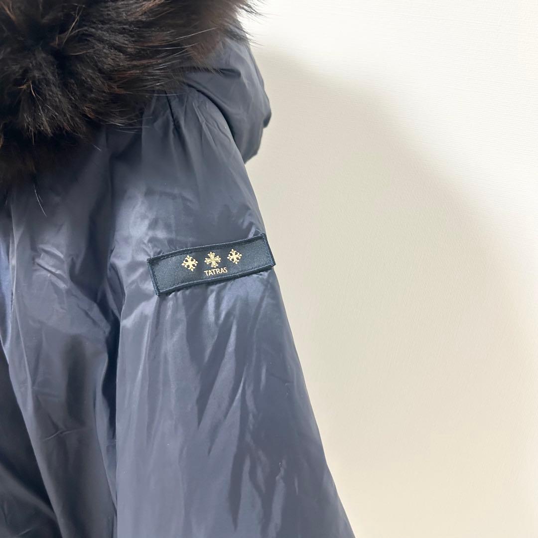 TATRAS タトラス　ダウンポンチョ　MALE マーレ　ブラック　01