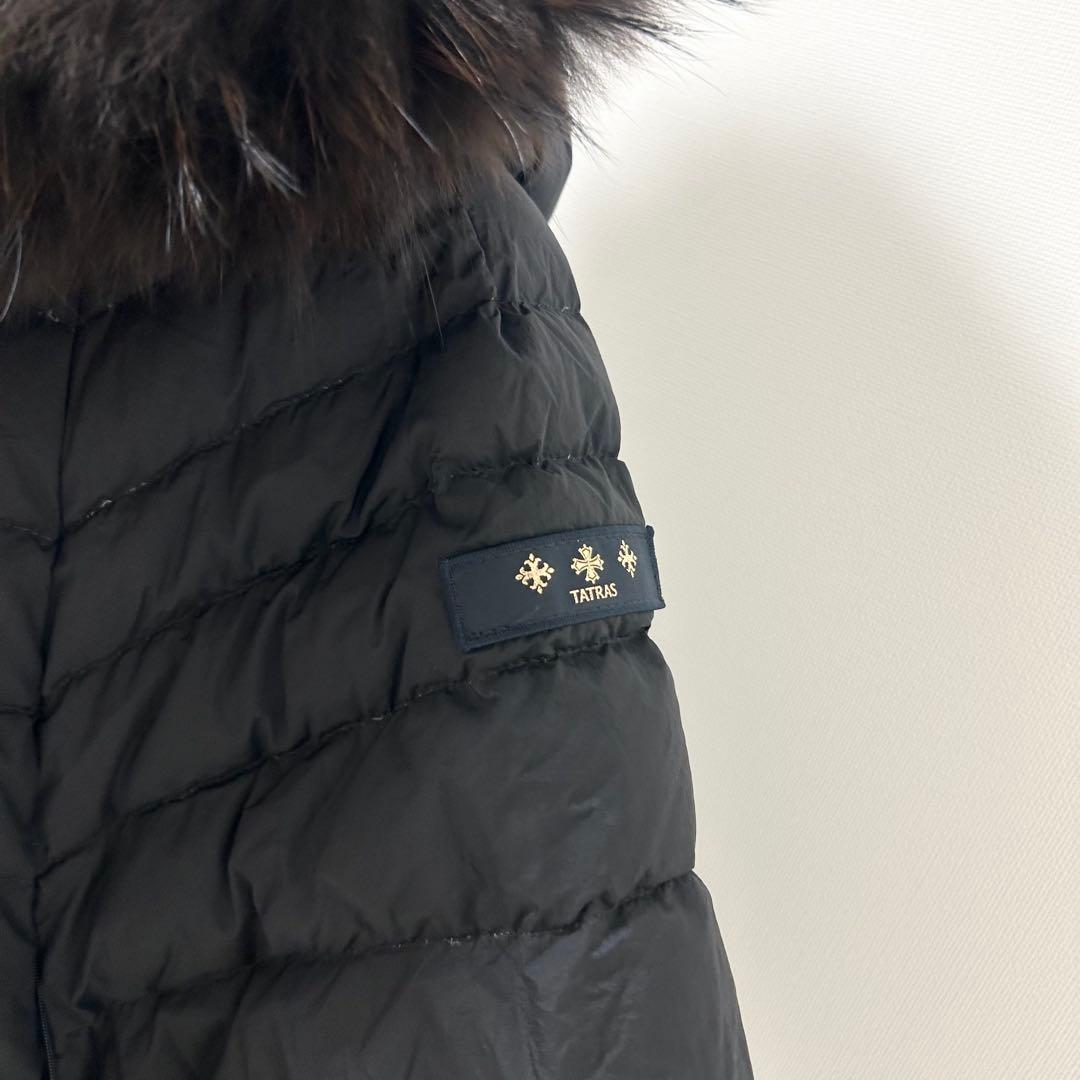TATRAS タトラス　ダウンポンチョ　MALE マーレ　ブラック　01