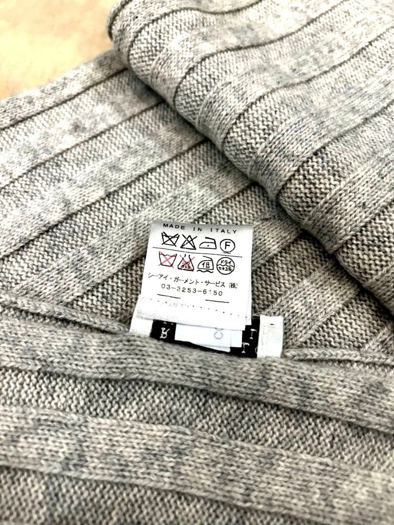 ブルネロクチネリ　カシミア　リブニット　ストール　マフラー　メンズ　レディース