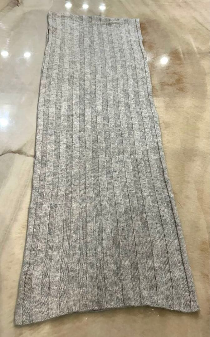 ブルネロクチネリ　カシミア　リブニット　ストール　マフラー　メンズ　レディース