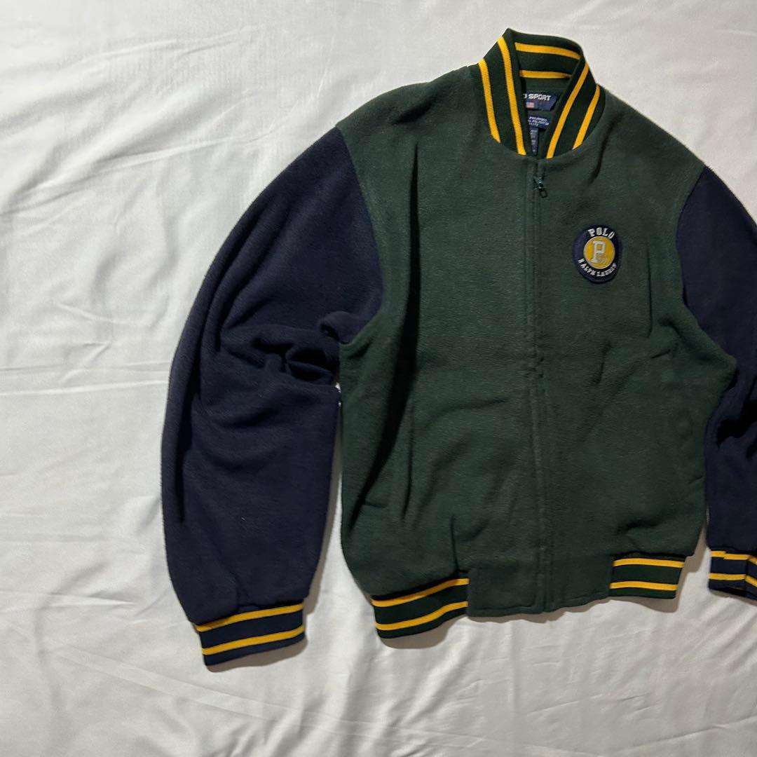 90s POLO SPORT Ralph Lauren フリーススタジャン 刺繍